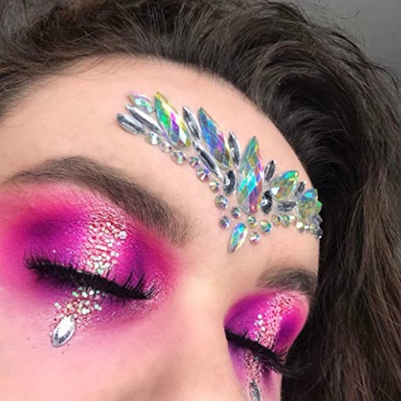 Rave Festival Crystal Rhinestone Face Jewels - Picture 6 of 16